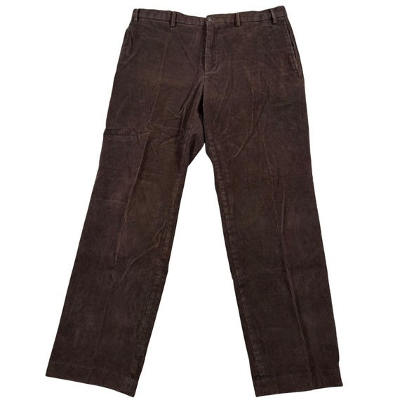Eddie Bauer Mens Brown Corduroy Pants Classic Fit 38x34 Casual Trousers - Picture 2 of 9